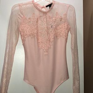 Blush forever 21 body suit